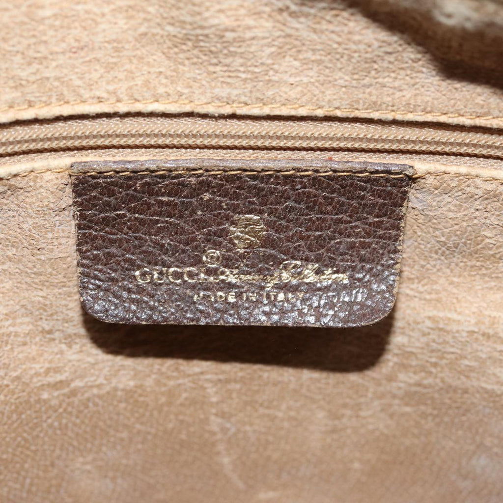 GUCCI GG Supreme Web Sherry Line Boston Bag PVC Beige Red 40 02 007 ep4397