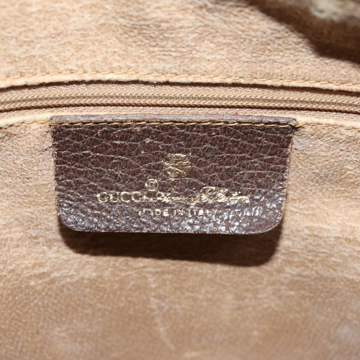 GUCCI GG Supreme Web Sherry Line Boston Bag PVC Beige Red 40 02 007 ep4397