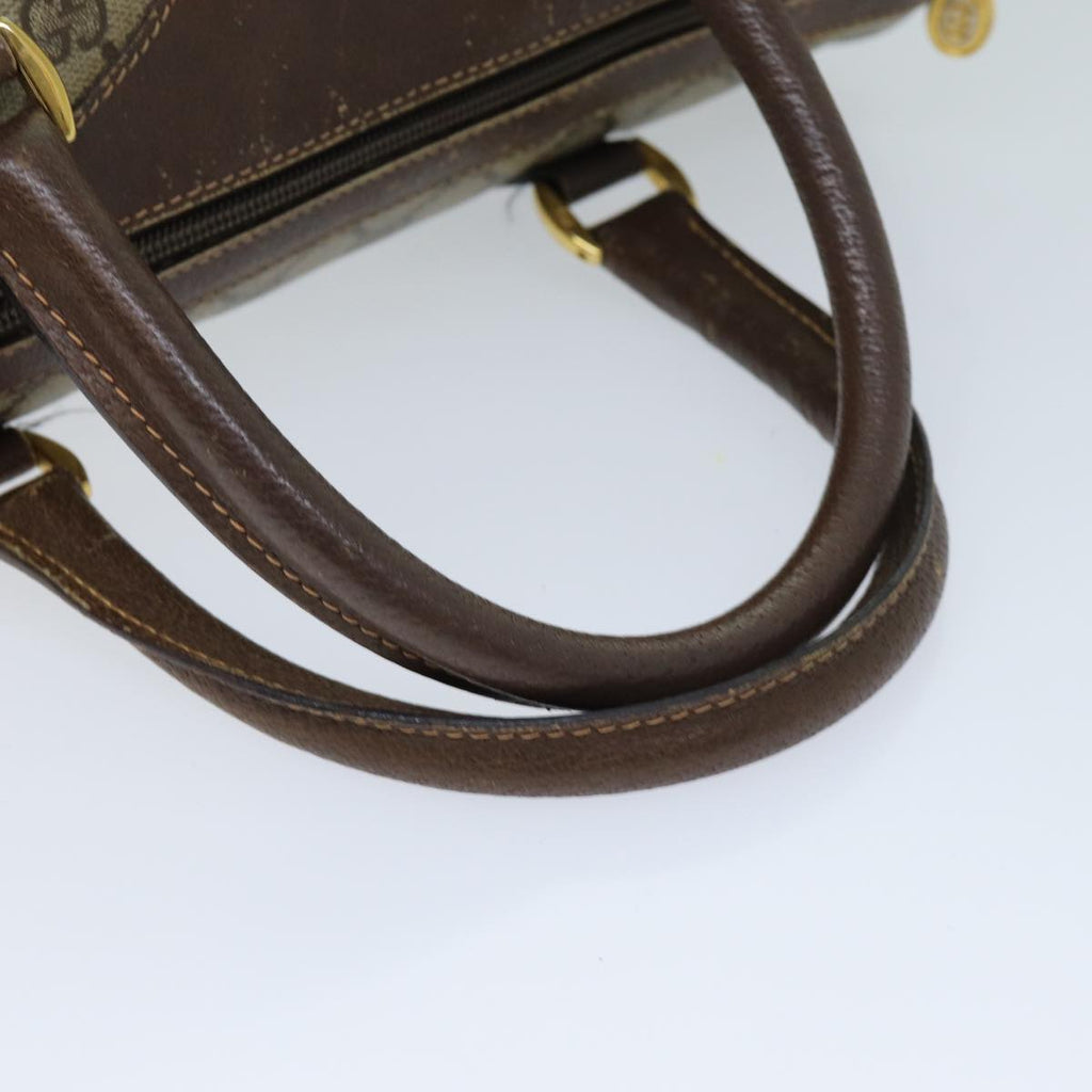 GUCCI GG Supreme Web Sherry Line Boston Bag PVC Beige Red 40 02 007 ep4397