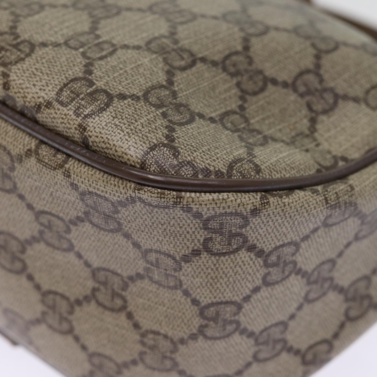 GUCCI GG Supreme Web Sherry Line Shoulder Bag Beige Red 56 02 032 ep4400