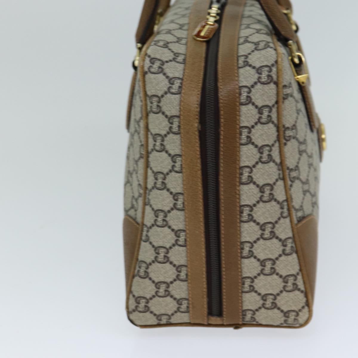 GUCCI GG Plus Supreme Hand Bag PVC Leather Beige ep4401