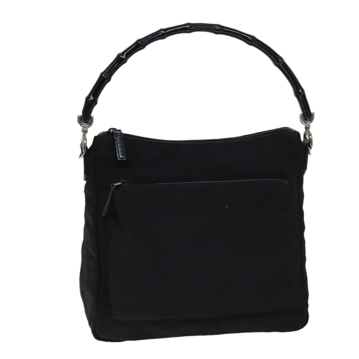 GUCCI Bamboo Shoulder Bag Nylon Black 000 0509 2122 ep4409