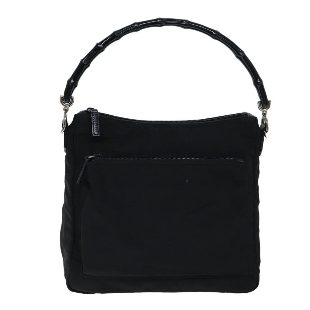 GUCCI Bamboo Shoulder Bag Nylon Black 000 0509 2122 ep4409