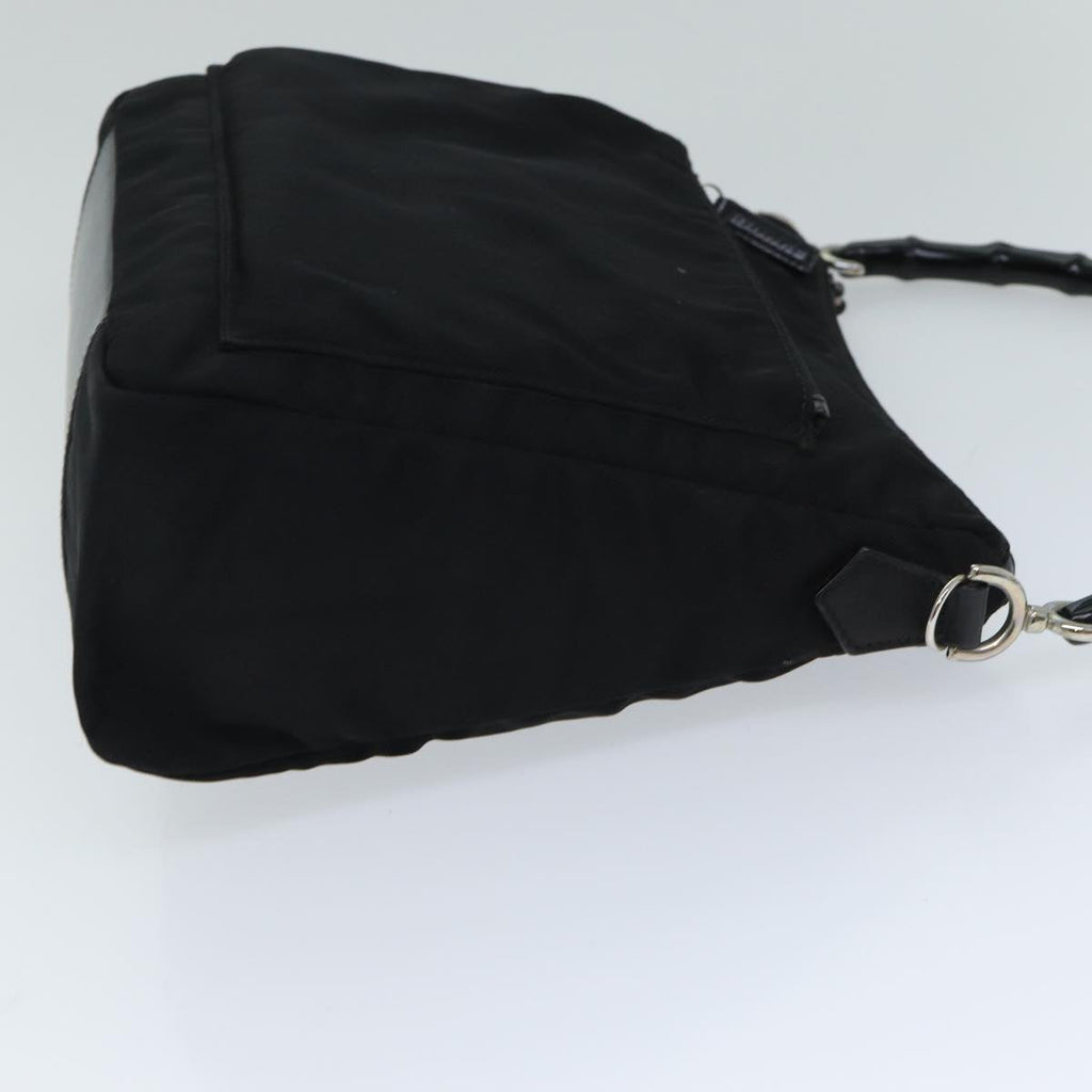 GUCCI Bamboo Shoulder Bag Nylon Black 000 0509 2122 ep4409