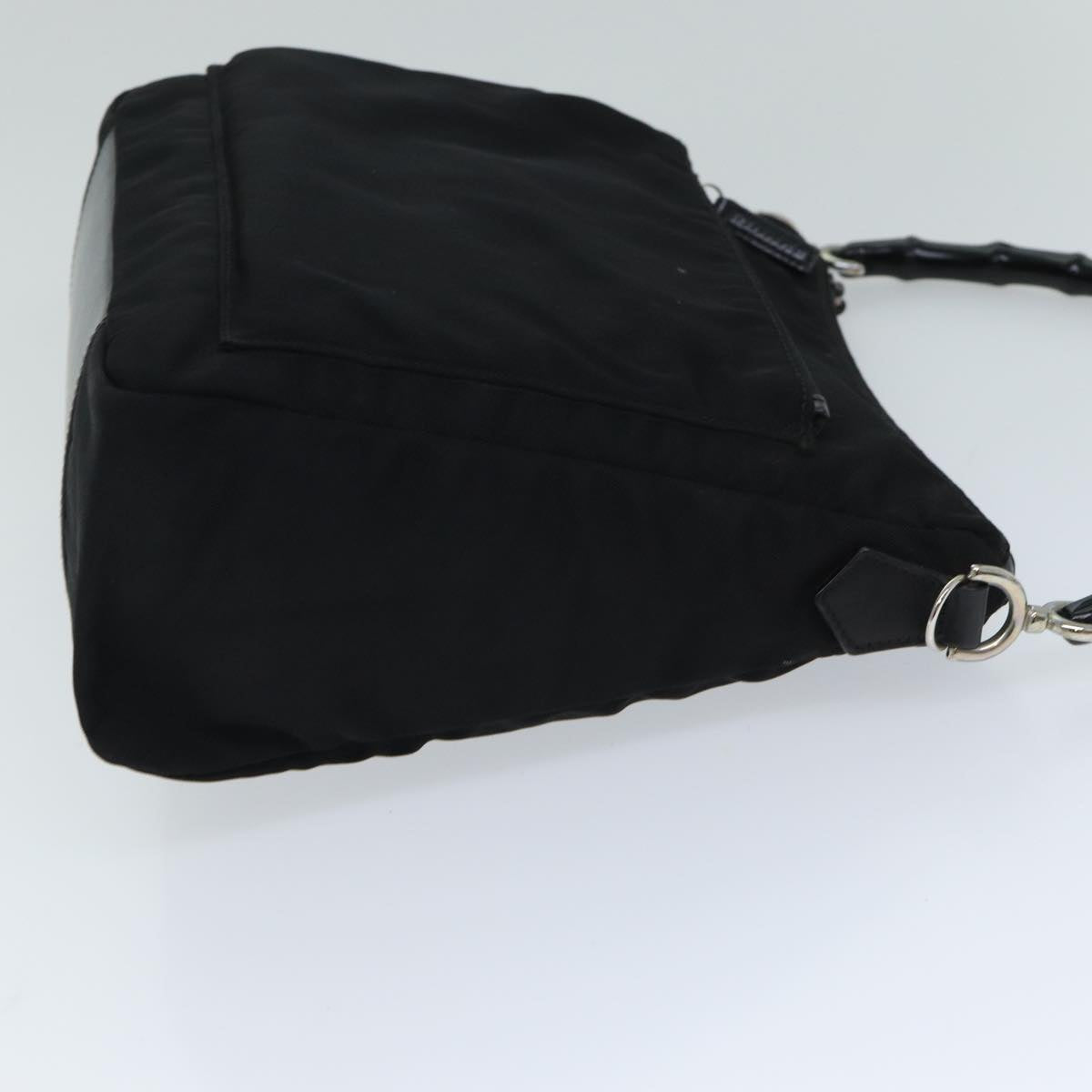 GUCCI Bamboo Shoulder Bag Nylon Black 000 0509 2122 ep4409