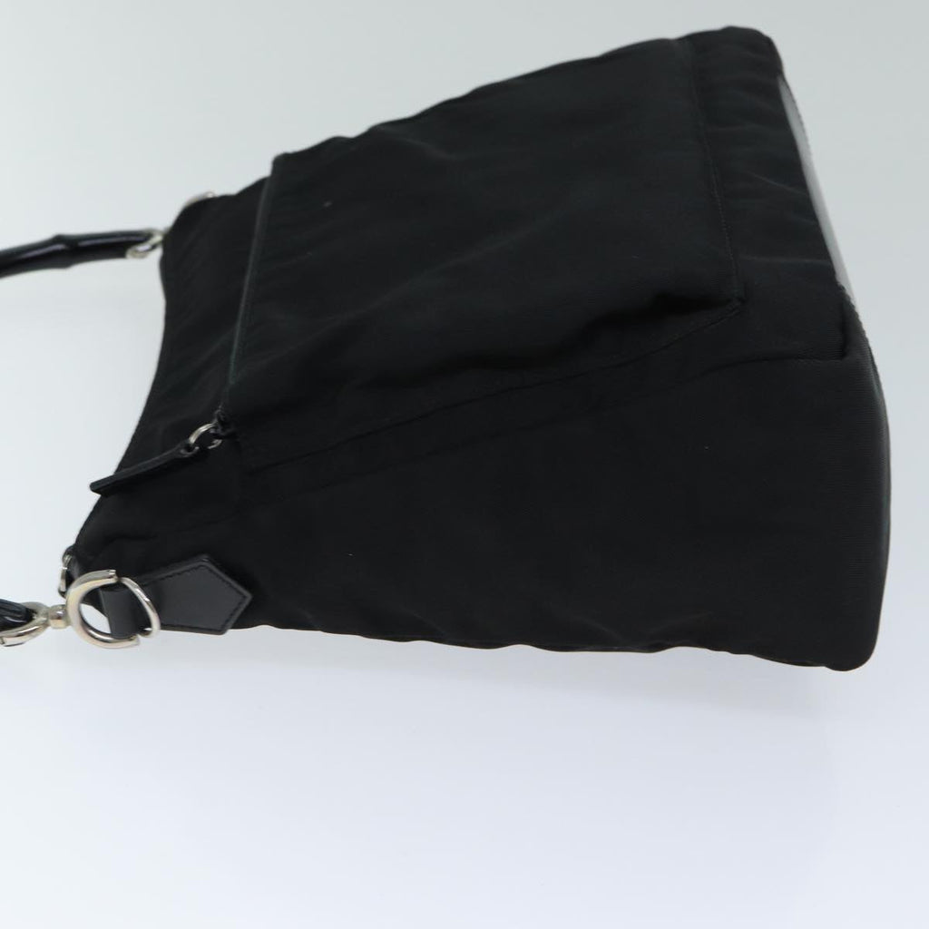 GUCCI Bamboo Shoulder Bag Nylon Black 000 0509 2122 ep4409