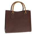 GUCCI Bamboo Tote Bag Leather Brown 002 1186 0269 ep4413
