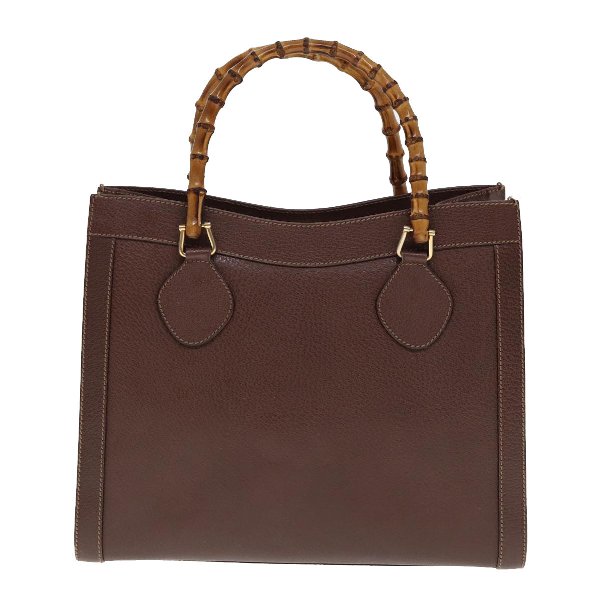 GUCCI Bamboo Tote Bag Leather Brown 002 1186 0269 ep4413
