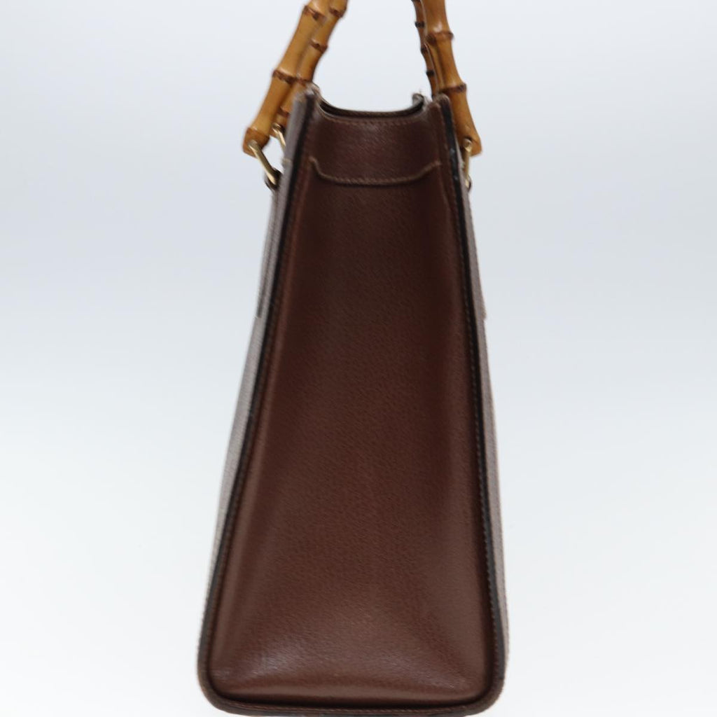 GUCCI Bamboo Tote Bag Leather Brown 002 1186 0269 ep4413