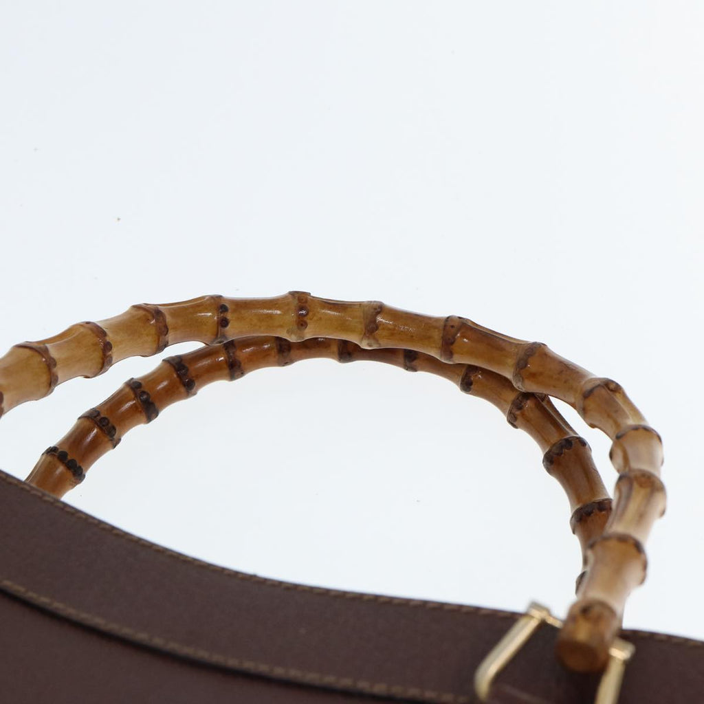 GUCCI Bamboo Tote Bag Leather Brown 002 1186 0269 ep4413