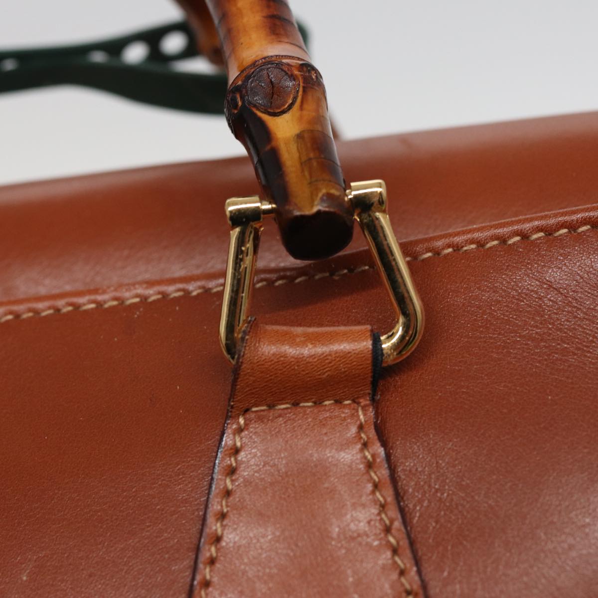 GUCCI Bamboo Tote Bag Leather 2way Brown 002 2855 0322 0 ep4414