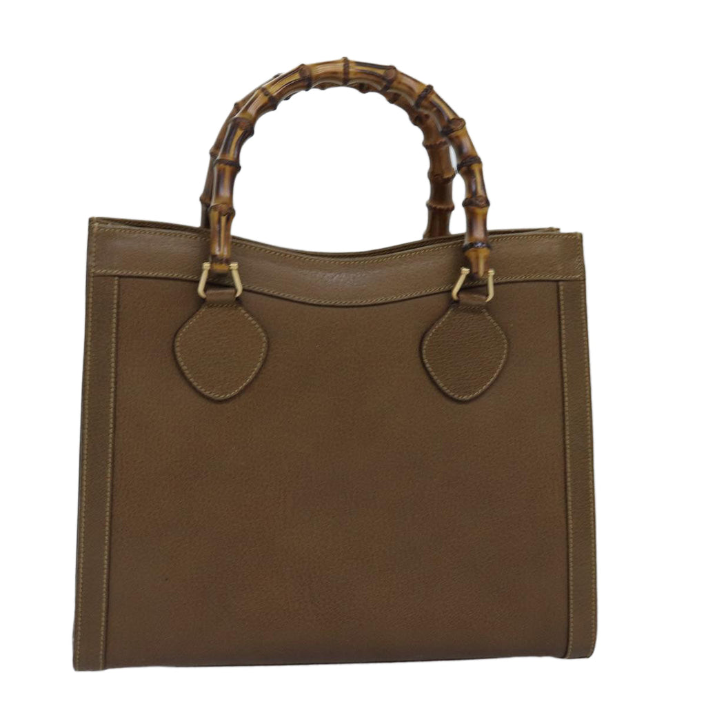 GUCCI Bamboo Tote Bag Leather Brown 002 1186 0260 ep4426
