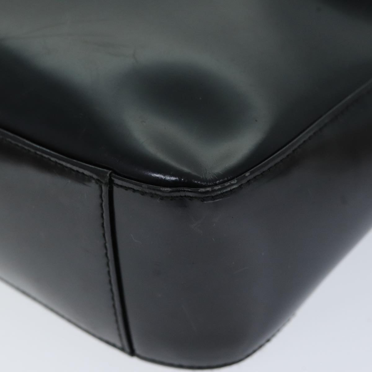 GUCCI Shoulder Bag Patent leather Black ep4433