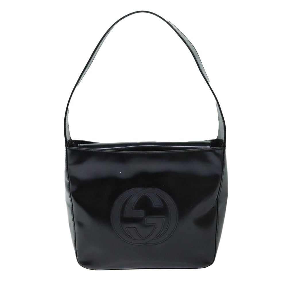 GUCCI Shoulder Bag Patent leather Black ep4433