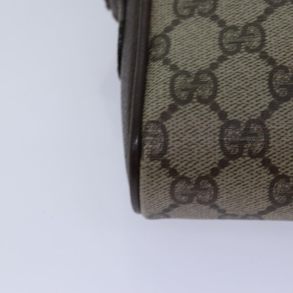GUCCI GG Supreme Web Sherry Line Shoulder Bag PVC Beige 116 02 089 ep4437