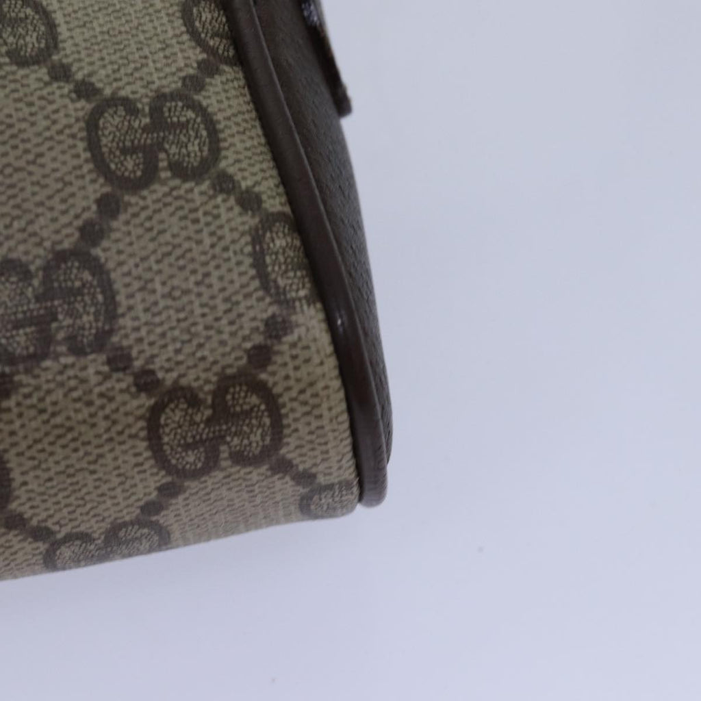 GUCCI GG Supreme Web Sherry Line Shoulder Bag PVC Beige 116 02 089 ep4437