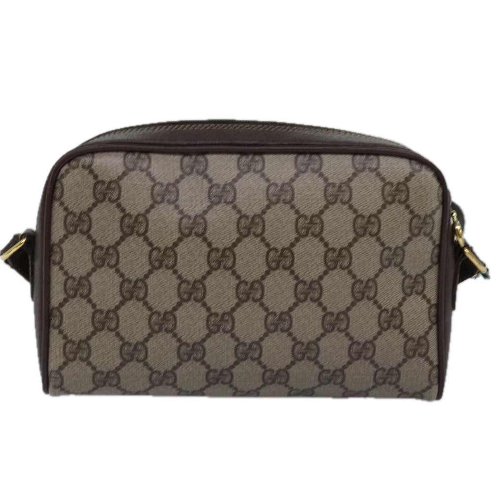 GUCCI GG Supreme Web Sherry Line Shoulder Bag PVC Beige 116 02 089 ep4437