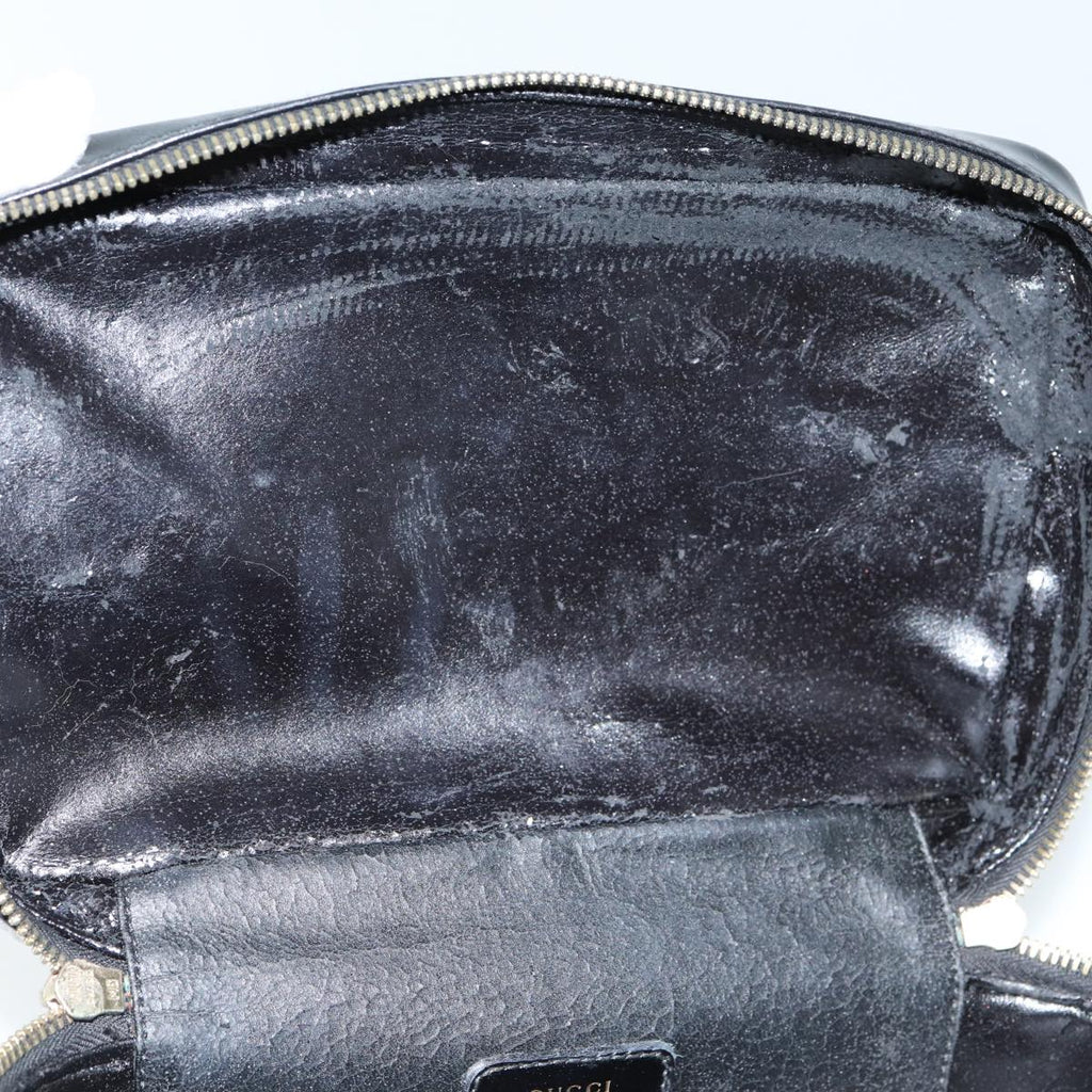 GUCCI Vanity Cosmetic Pouch Patent leather Black 032 1705 0150 ep4445