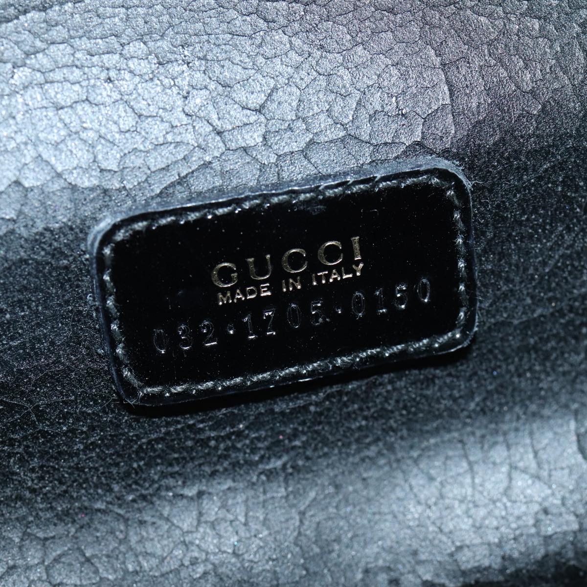 GUCCI Vanity Cosmetic Pouch Patent leather Black 032 1705 0150 ep4445