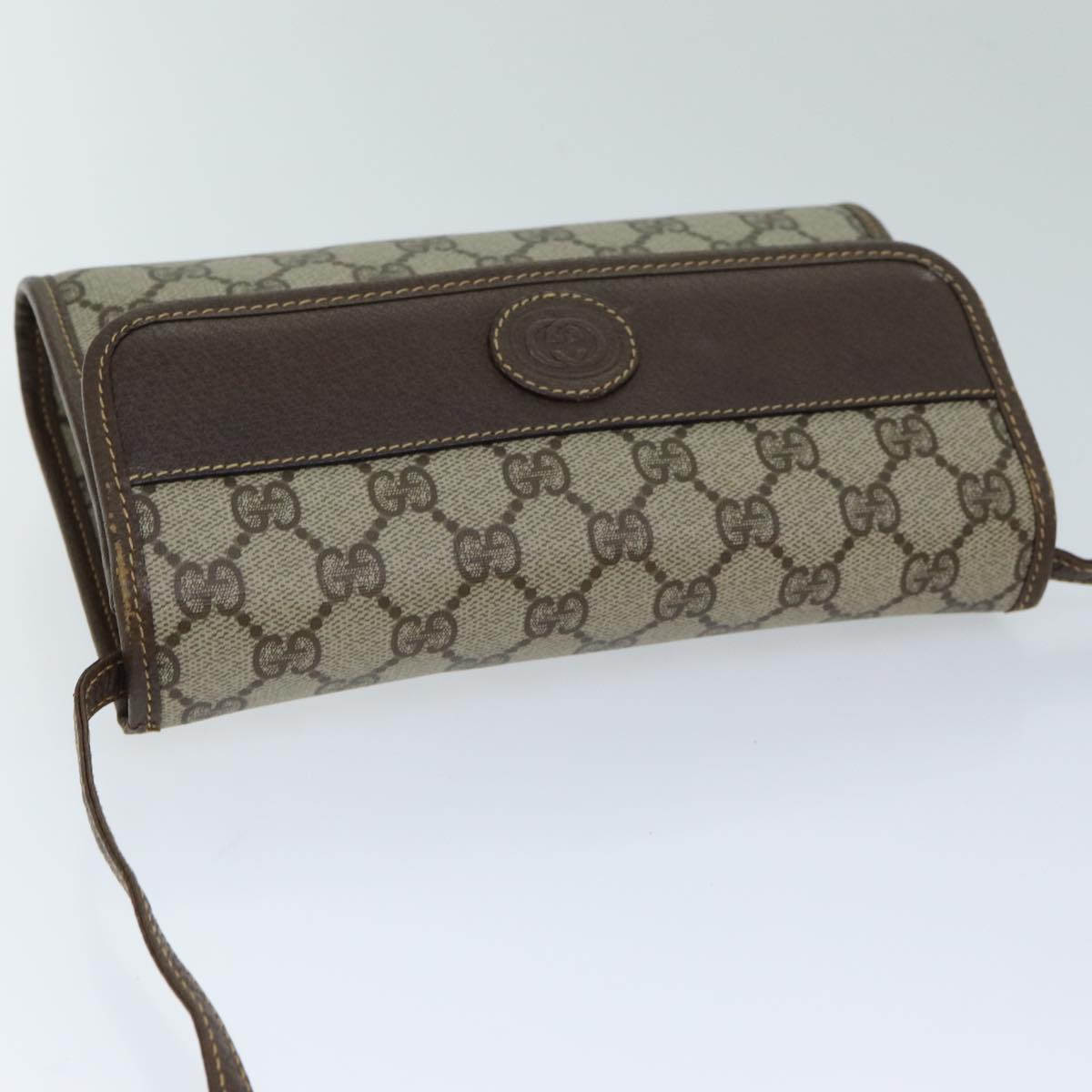 GUCCI GG Supreme Shoulder Bag PVC Leather Beige 004 89 1041 ep4446