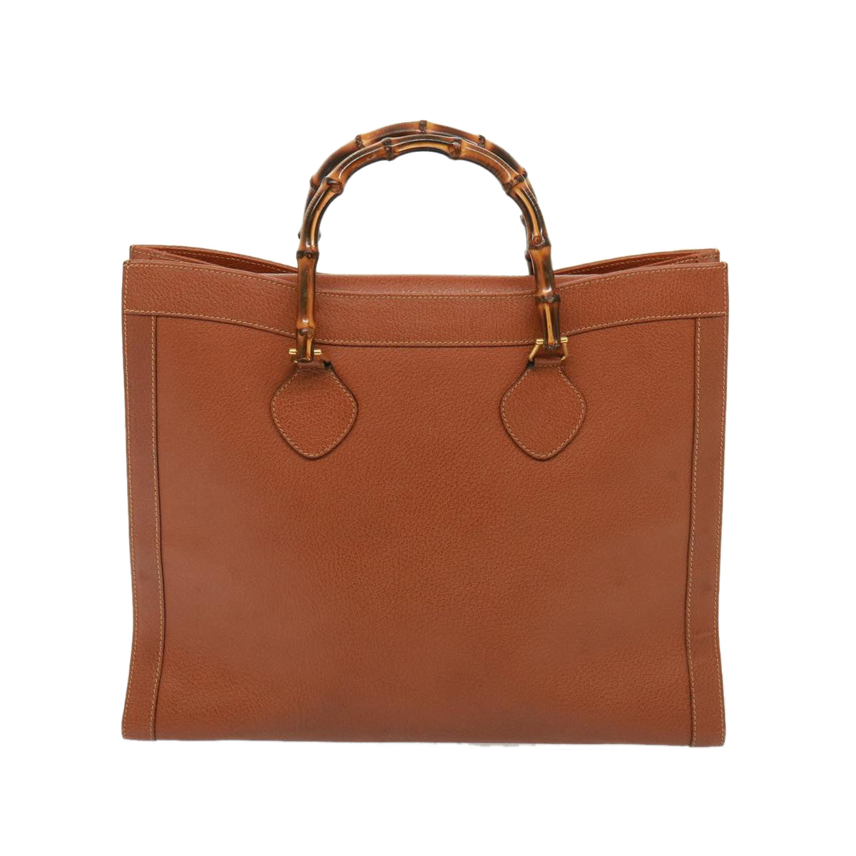 GUCCI Bamboo Tote Bag Leather Brown ep4452