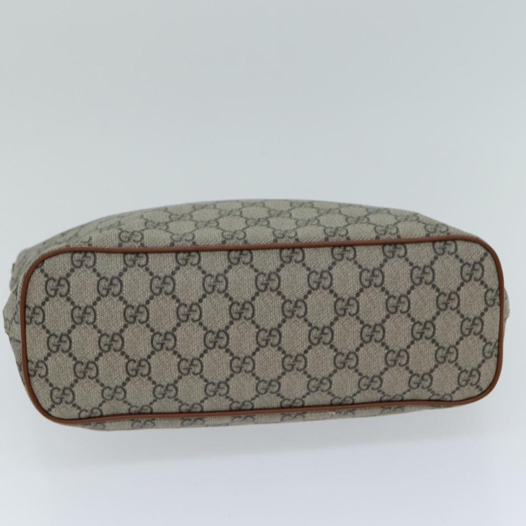 GUCCI GG Supreme Hand Bag PVC 2way Beige 473887 ep4453