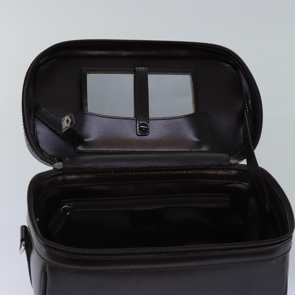 GUCCI Bamboo Vanity Cosmetic Pouch Patent Brown 013 2122 2490 ep4474