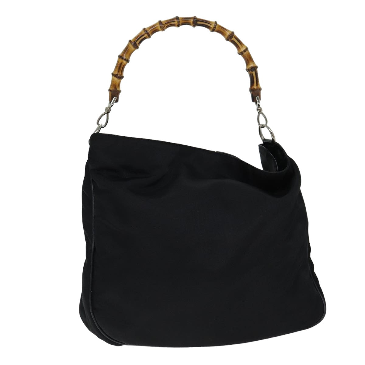 GUCCI Bamboo Shoulder Bag Nylon Brown 001 1998 1577 5 ep4477