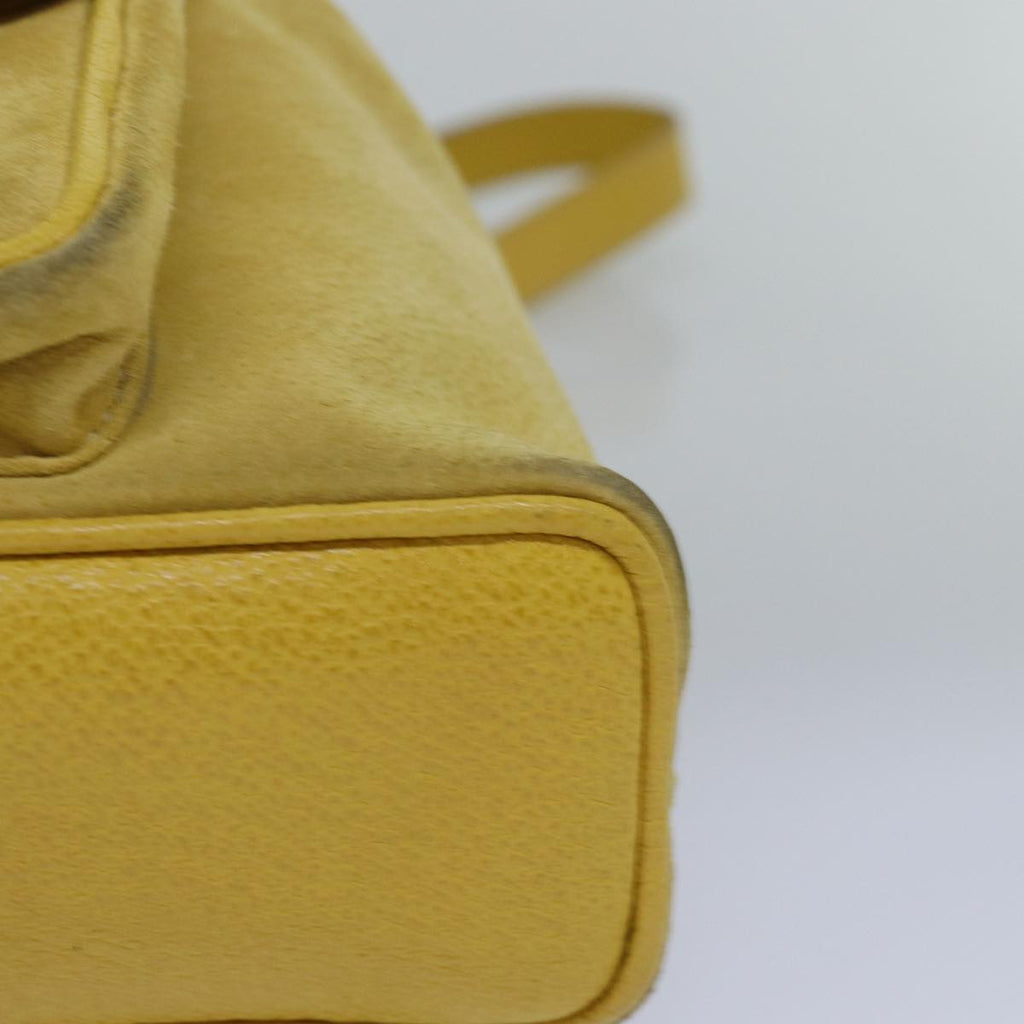 GUCCI Bamboo Hand Bag Suede Yellow 003 1705 0030 ep4483