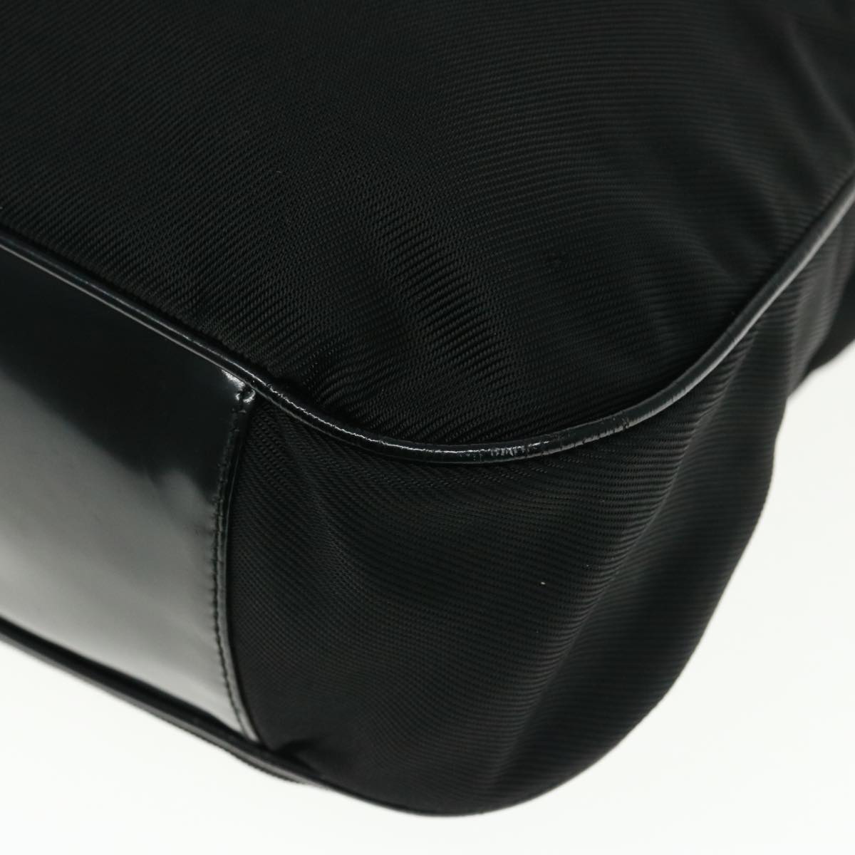 GUCCI Bamboo Shoulder Bag Nylon Black 001 2123 1577 ep4491