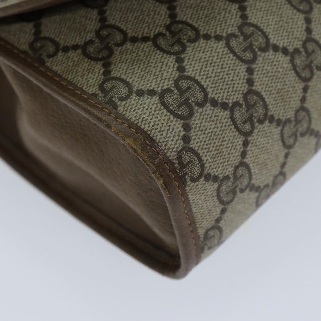 GUCCI GG Supreme Web Sherry Line Clutch Bag PVC Beige Red 89 01 030 ep4492