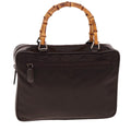 GUCCI Bamboo Hand Bag Canvas Black ep4495