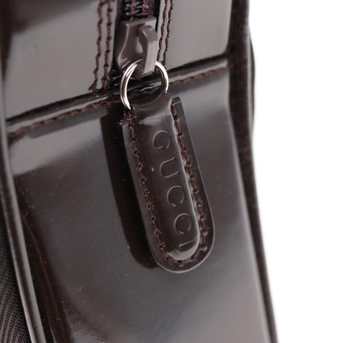 GUCCI Bamboo Hand Bag Canvas Black ep4495