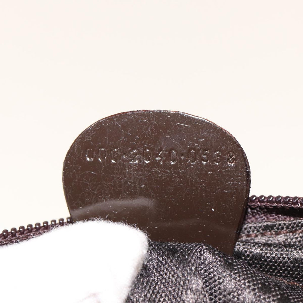 GUCCI Bamboo Hand Bag Canvas Black ep4495
