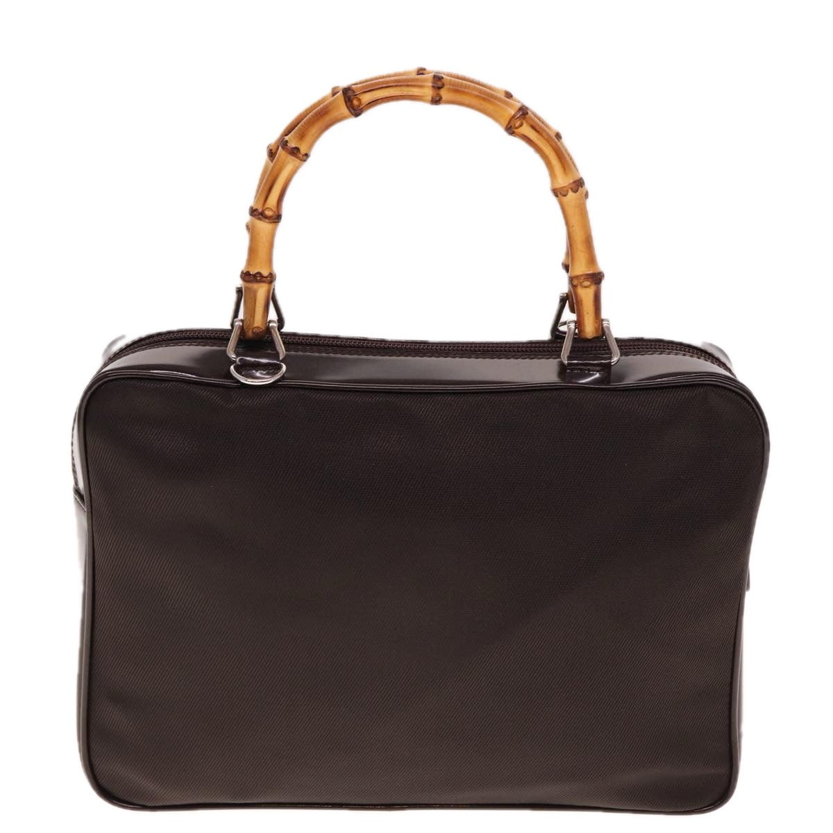 GUCCI Bamboo Hand Bag Canvas Black ep4495