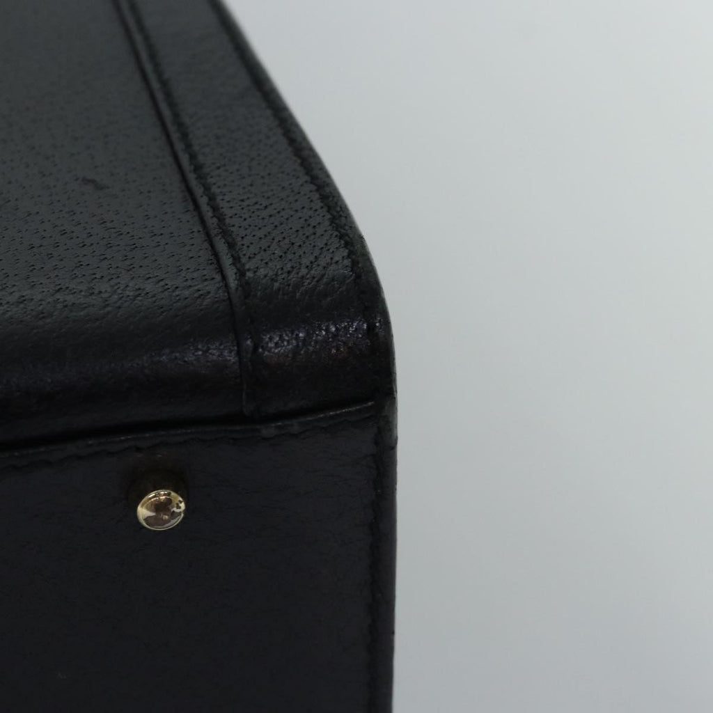 GUCCI Bamboo Tote Bag Leather Black 002 2123 0260 ep4496