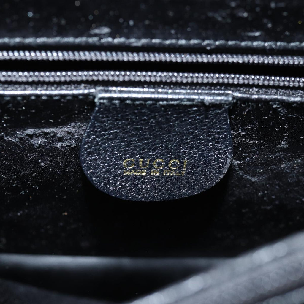 GUCCI Bamboo Tote Bag Leather Black 002 2123 0260 ep4496