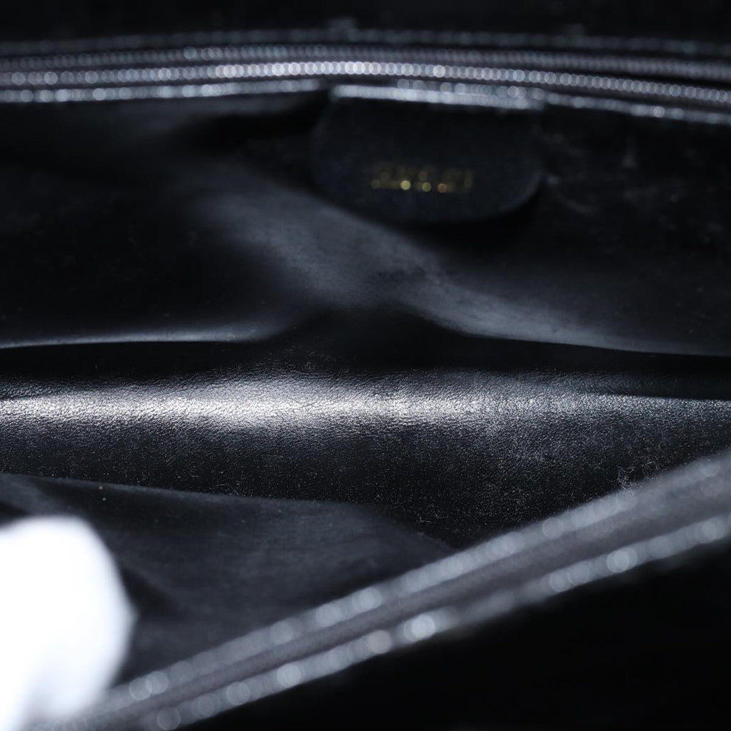 GUCCI Bamboo Tote Bag Leather Black 002 2123 0260 ep4496