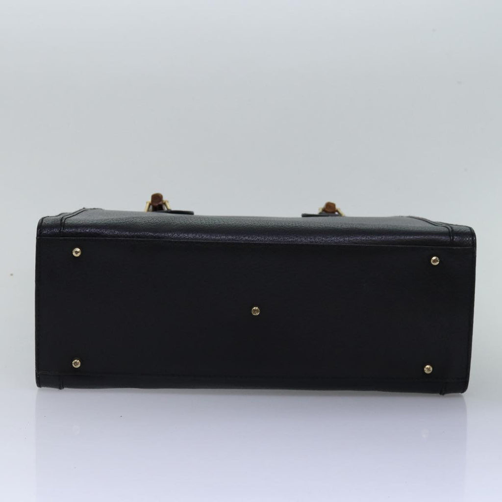 GUCCI Bamboo Tote Bag Leather Black 002 2123 0260 ep4496