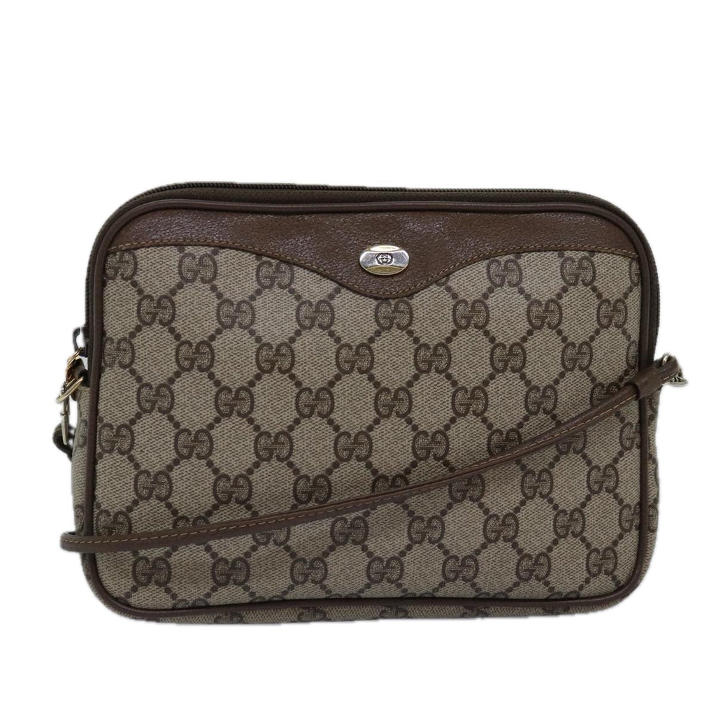 GUCCI GG Supreme Shoulder Bag PVC Beige 97 02 068 ep4507