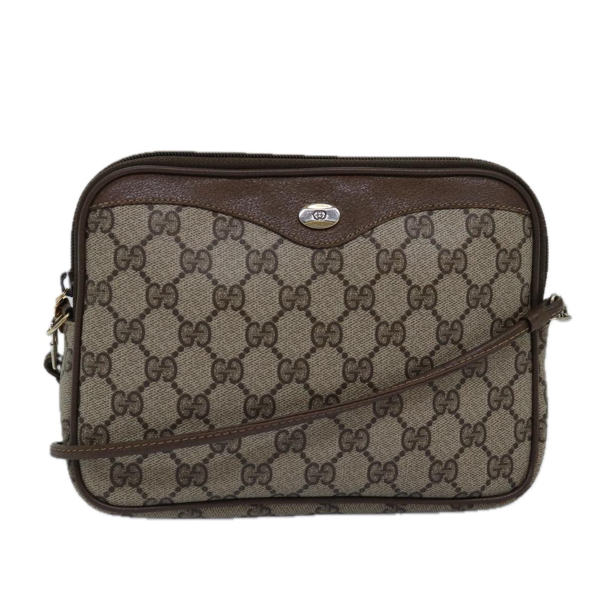 GUCCI GG Supreme Shoulder Bag PVC Beige 97 02 068 ep4507