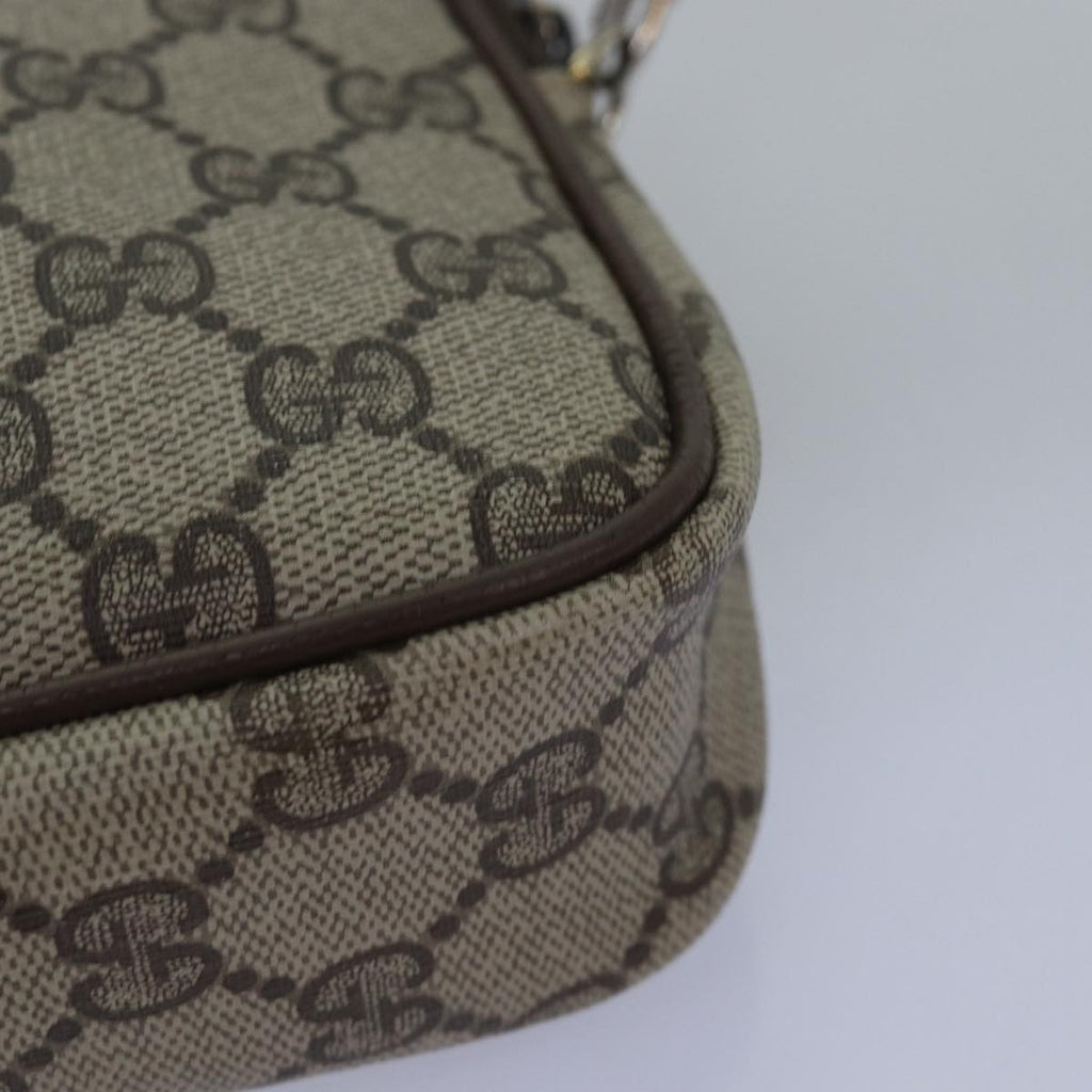 GUCCI GG Supreme Shoulder Bag PVC Beige 97 02 068 ep4507