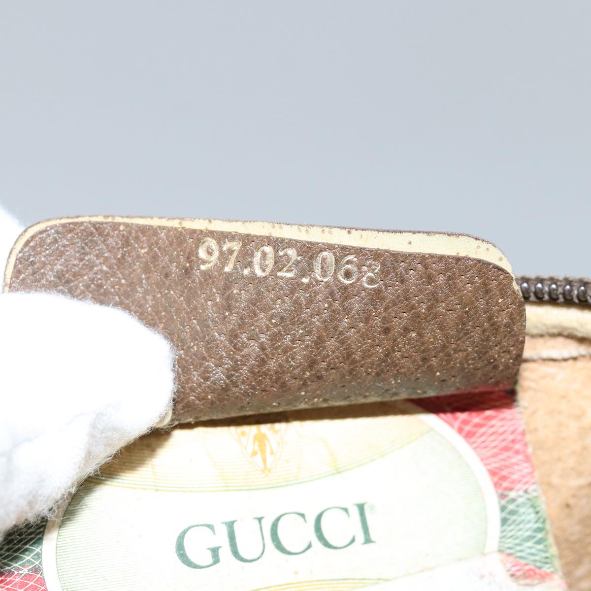 GUCCI GG Supreme Shoulder Bag PVC Beige 97 02 068 ep4507