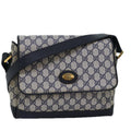 GUCCI GG Supreme Shoulder Bag PVC Navy 001 406 0141 ep4514