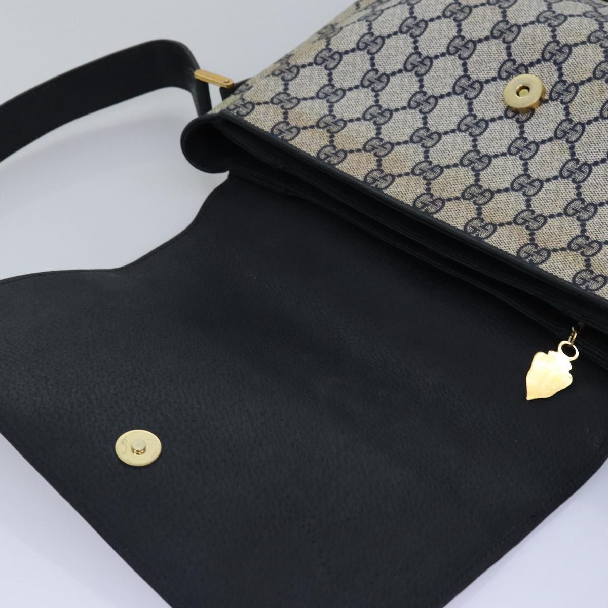 GUCCI GG Supreme Shoulder Bag PVC Navy 001 406 0141 ep4514