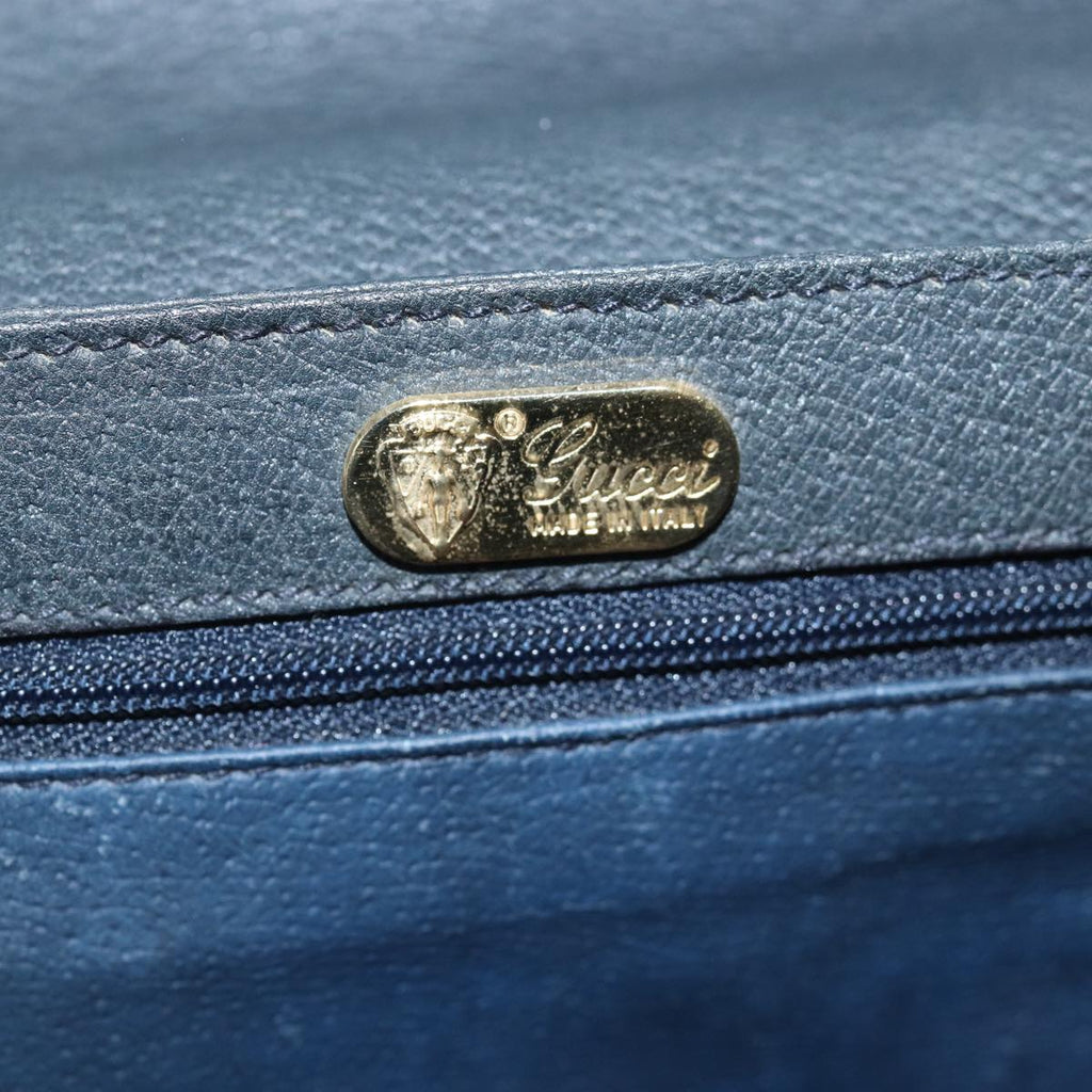 GUCCI GG Supreme Shoulder Bag PVC Navy 001 406 0141 ep4514