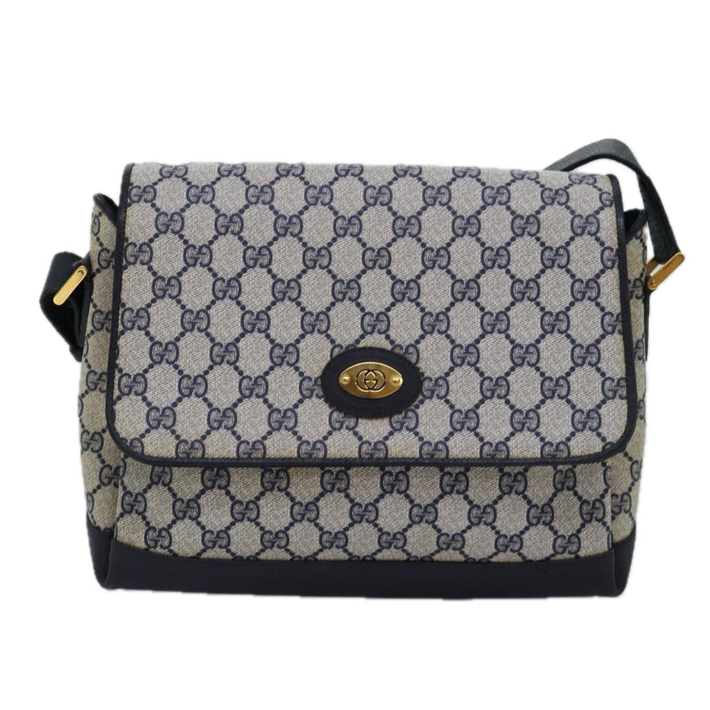 GUCCI GG Supreme Shoulder Bag PVC Navy 001 406 0141 ep4514