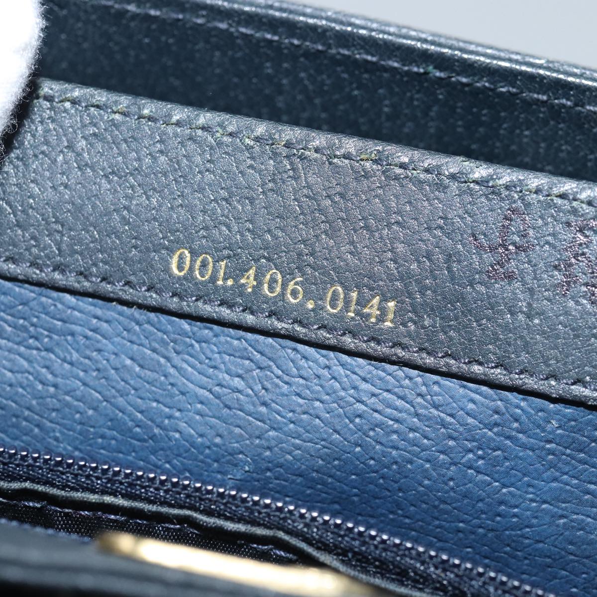 GUCCI GG Supreme Shoulder Bag PVC Navy 001 406 0141 ep4514