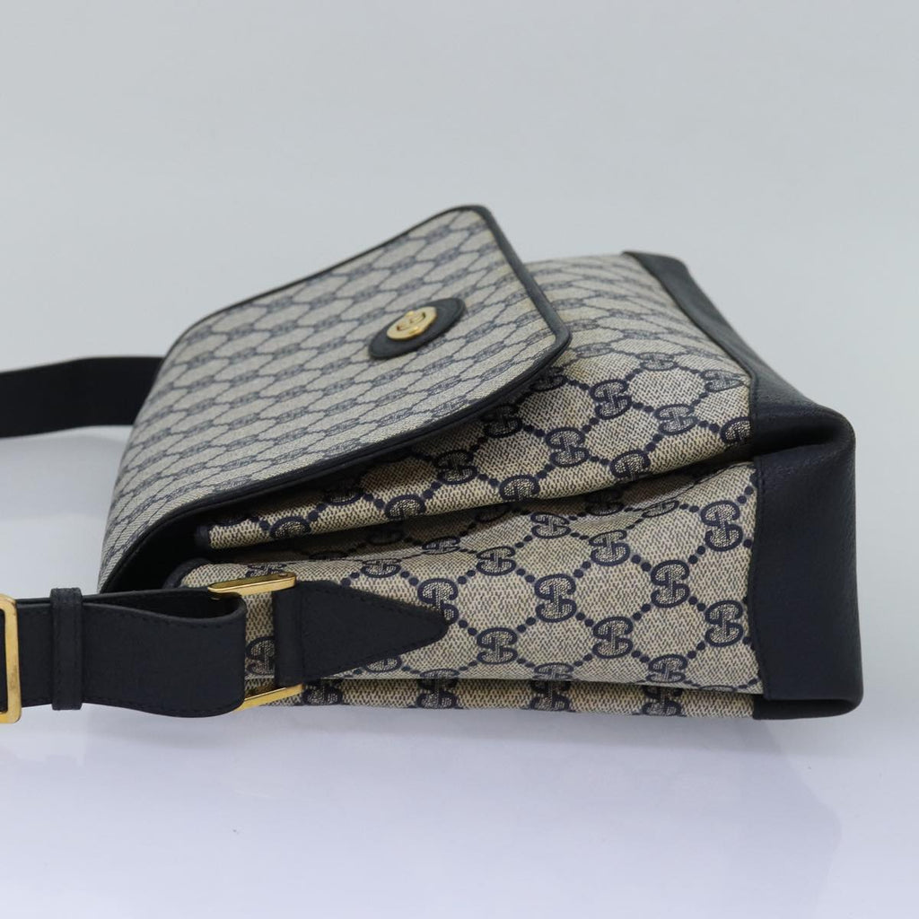 GUCCI GG Supreme Shoulder Bag PVC Navy 001 406 0141 ep4514