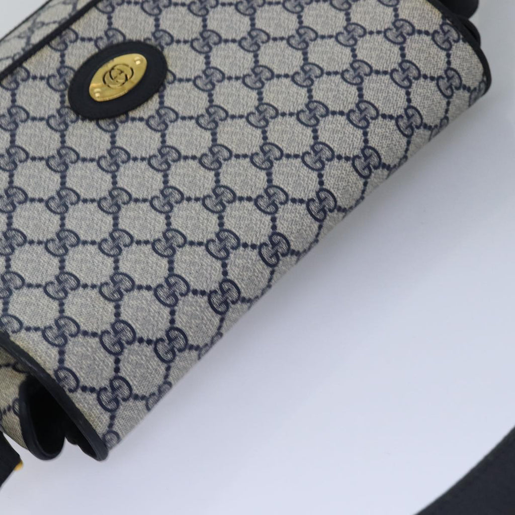 GUCCI GG Supreme Shoulder Bag PVC Navy 001 406 0141 ep4514